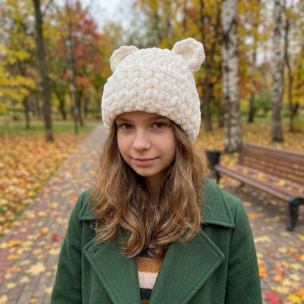 Шапка Ведмедик